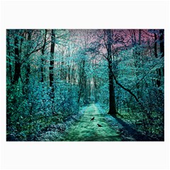 Blue Forest Large Glasses Cloth (2-side) by snowwhitegirl
