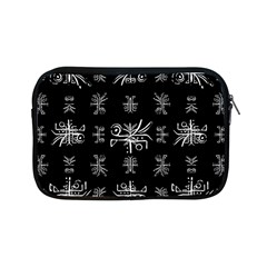 Black And White Ethnic Design Print Apple Ipad Mini Zipper Cases by dflcprintsclothing