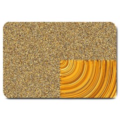 Electric Field Art Ii Large Doormat  by okhismakingart