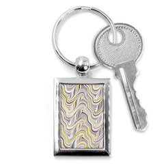 Electric Field Art Xxxvii Key Chains (rectangle)  by okhismakingart