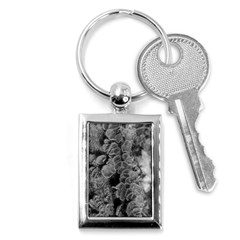 Tree Fungus Branch Vertical Black And White Key Chains (rectangle)  by okhismakingart