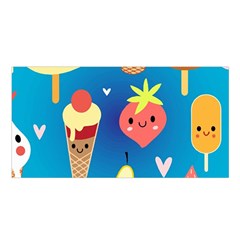 Cute Food Characters Clipart         Satin Shawl by LalyLauraFLM