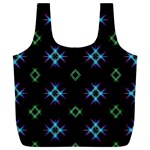Background Abstract Vector Fractal Full Print Recycle Bag (XL) Back