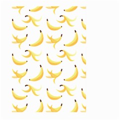 Yellow Banana And Peels Pattern With Polygon Retro Style Large Garden Flag (two Sides) by genx