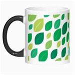 Leaves Green Modern Pattern Naive retro leaf organic Morph Mugs Left