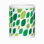 Leaves Green Modern Pattern Naive retro leaf organic Morph Mugs Center