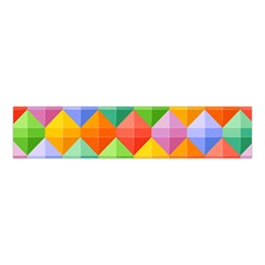 Background Colorful Geometric Triangle Rainbow Velvet Scrunchie by HermanTelo