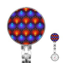 Background Colorful Abstract Stainless Steel Nurses Watch by HermanTelo