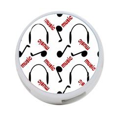 Music Letters Word Headphones Note 4-port Usb Hub (one Side) by HermanTelo