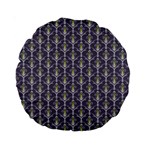 Seamless Pattern Background Fleu Standard 15  Premium Round Cushions Back