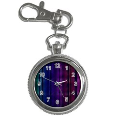 Abstract Background Plaid Key Chain Watches by HermanTelo