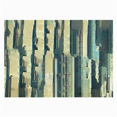 Texture Abstract Buildings Large Glasses Cloth (2-side) by Pakrebo