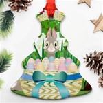 Graphic Easter Easter Basket Spring Ornament (Christmas Tree)  Front