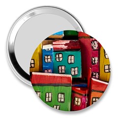 Houses Handmade Cultural 3  Handbag Mirrors by Pakrebo
