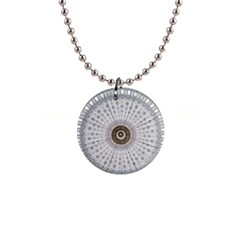 Cami Texture Pattern Architecture 1  Button Necklace by Pakrebo