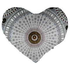 Cami Texture Pattern Architecture Large 19  Premium Heart Shape Cushions by Pakrebo