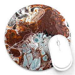 Paint Acrylic Paint Art Colorful Round Mousepads by Pakrebo