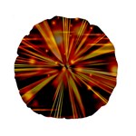 Zoom Effect Explosion Fire Sparks Standard 15  Premium Round Cushions Back