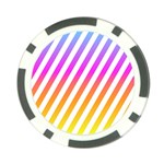 Abstract Lines Mockup Oblique Poker Chip Card Guard (10 pack) Back