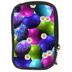 Eggs Happy Easter Compact Camera Leather Case by HermanTelo