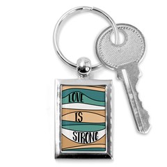 Love Sign Romantic Key Chain (rectangle) by HermanTelo