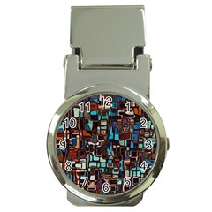 Mosaic Abstract Money Clip Watches by HermanTelo
