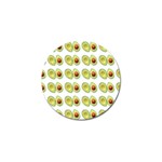 Pattern Avocado Green Fruit Golf Ball Marker (4 pack) Front