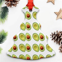 Pattern Avocado Green Fruit Ornament (christmas Tree)  by HermanTelo