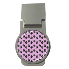 Girl Face Lilac Money Clips (round)  by snowwhitegirl
