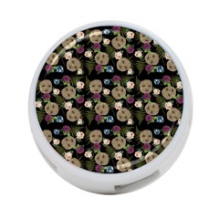 Cracked Doll Pattern Black 4-port Usb Hub (two Sides) by snowwhitegirl