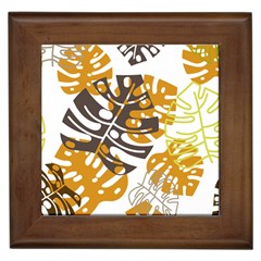 Pattern Leaves Framed Tiles by HermanTelo