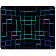 Texture Lines Background Double Sided Fleece Blanket (medium)  by HermanTelo