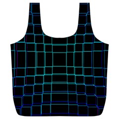 Texture Lines Background Full Print Recycle Bag (xl) by HermanTelo