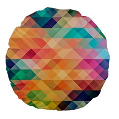Texture Triangle Large 18  Premium Flano Round Cushions by HermanTelo
