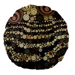Vintage Style Large 18  Premium Flano Round Cushions by HermanTelo