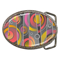 Abstract Colorful Background Grey Belt Buckles by Bajindul