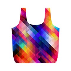 Abstract Background Colorful Pattern Full Print Recycle Bag (m) by Bajindul