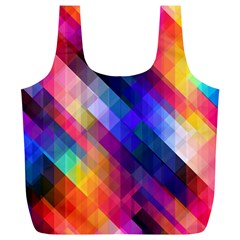 Abstract Background Colorful Pattern Full Print Recycle Bag (xl) by Bajindul