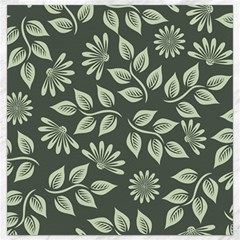 Flowers Pattern Spring Nature Canvas 16  X 16  by Bajindul