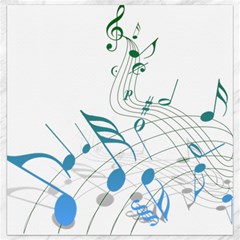 Music Notes Canvas 12  X 12  by Bajindul