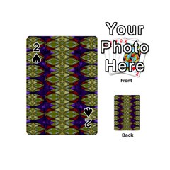 Divine Flowers Striving To Reach Universe Playing Cards Double Sided (mini) by pepitasart