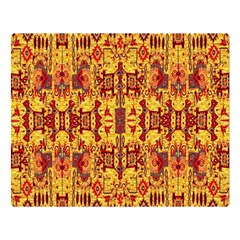 Flower Fabric Double Sided Flano Blanket (large)  by ArtworkByPatrick