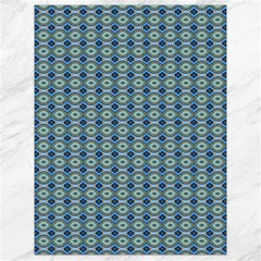 Ornate Oval  Pattern Blue Orange Canvas 18  X 24  by BrightVibesDesign
