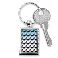 Forest Girl Gradient Blue Key Chain (rectangle) by snowwhitegirl