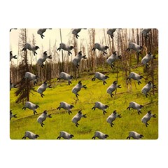Flying Sheep Double Sided Flano Blanket (mini)  by snowwhitegirl