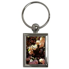 Pink Snowballs Ii Key Chain (rectangle) by okhismakingart