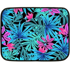 Leaves  Double Sided Fleece Blanket (mini)  by Sobalvarro