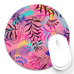 Leaves Round Mousepads by Sobalvarro