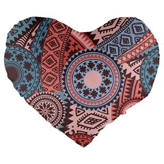 Print Large 19  Premium Heart Shape Cushions by Sobalvarro
