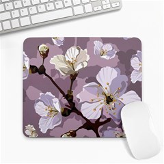 Peach Blossom Seamless Pattern Vector Large Mousepads by Sobalvarro